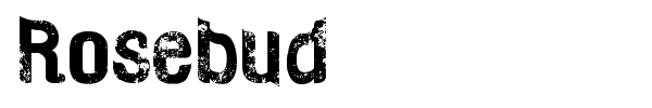 Rosebud font preview